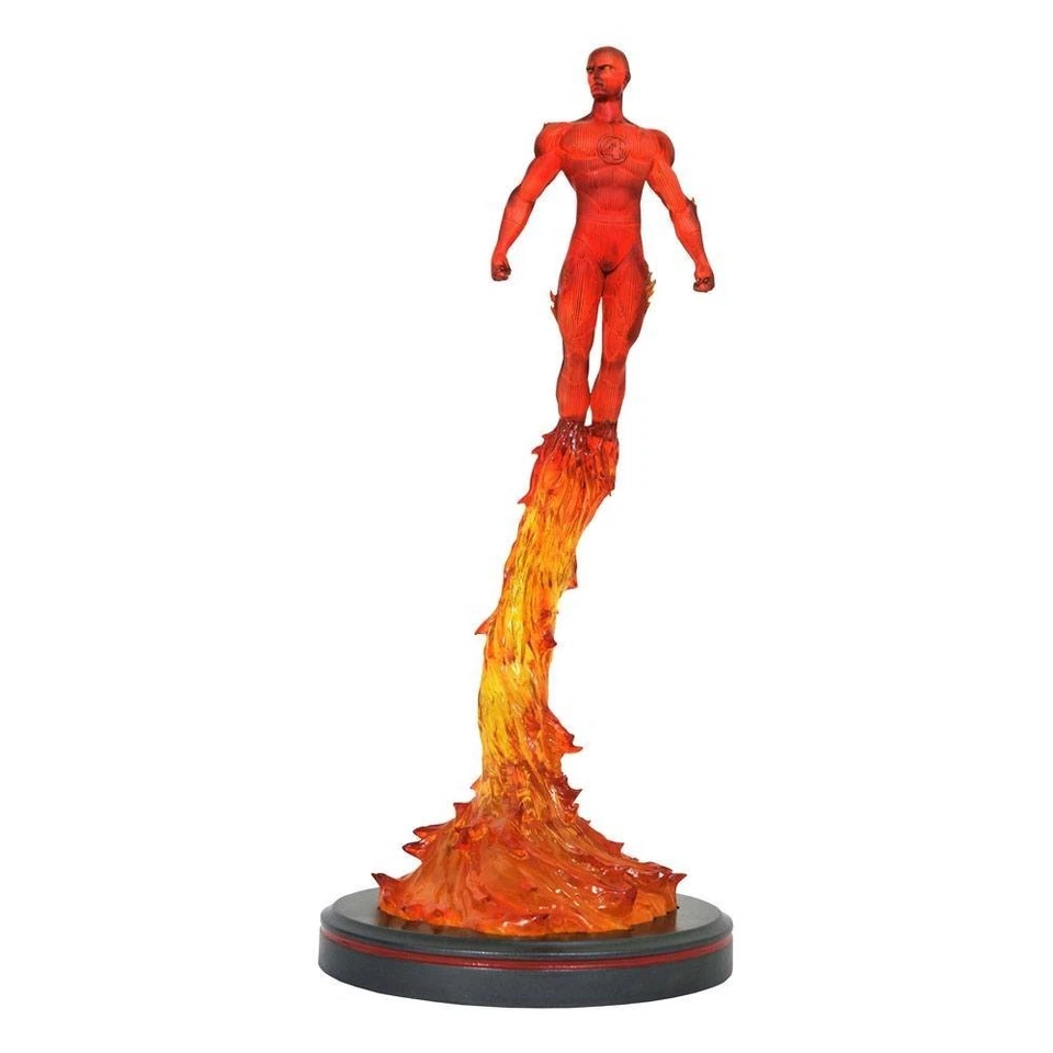 Human Torch Fantastic Four Statue 36 cm Marvel Comic Premier Coll Diamond Select - Immagine 2 di 2