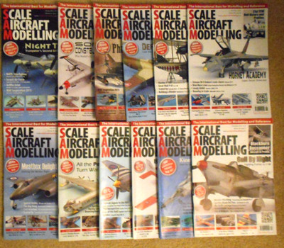 Scale Aircraft Modelling  magazine 12 issues job lot  2016 complete full year