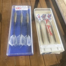 Vintage Unicorn Tom Barrett 27 Gram Brass Darts Set England /Genuine English Pub