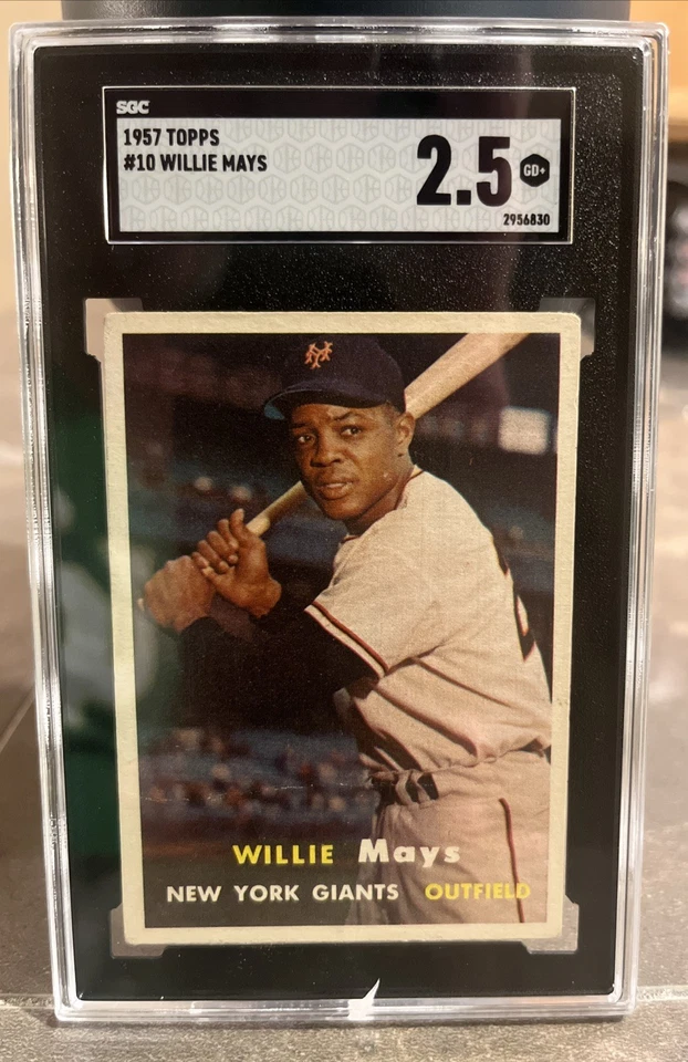 ⬛️🔥Willie Mays🔥🟧1957 Topps SGC 2.5 Eye Appeal Centered HOF Vintage Giants - Image 4 of 4