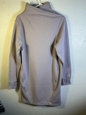 Athleta Sweater Dress Womens Medium Purple Cozy Karma Mock Neck Fleece Pullover