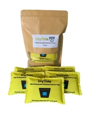 100g Rechargeable Desiccant Pack of 5 - Moisture Absorbing Bag - Si... Fast Ship