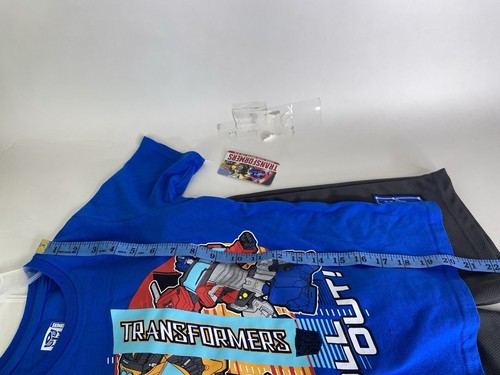 Transformers 2 Piece Short Sleeve Tee T-Shirt Shorts Outfit Set Kids Boys Size 7 - Picture 8 of 11