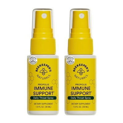 Beekeeper's Naturals Propolis Throat 1 Fl Oz (Pack of 2), Adult 
