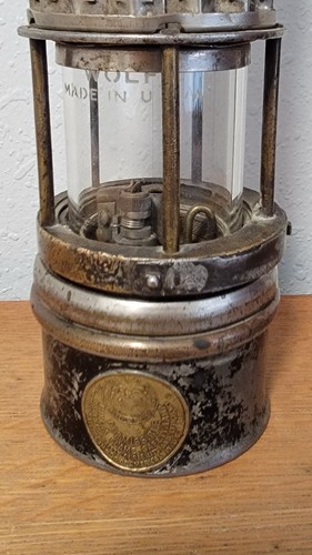 Antique Miners Flame Safety Lamp WOLF SAFETY CO Pittsburgh Bureau Of Mines - Picture 2 of 10