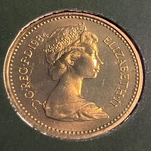 elf Great Britain 1 Pounds 1984 Scottish OGP - 第 3/3 張圖片
