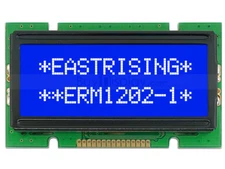 3.3V 12x2 Blue LCD Module Character Display w/Tutorial,HD44780,White Backlight