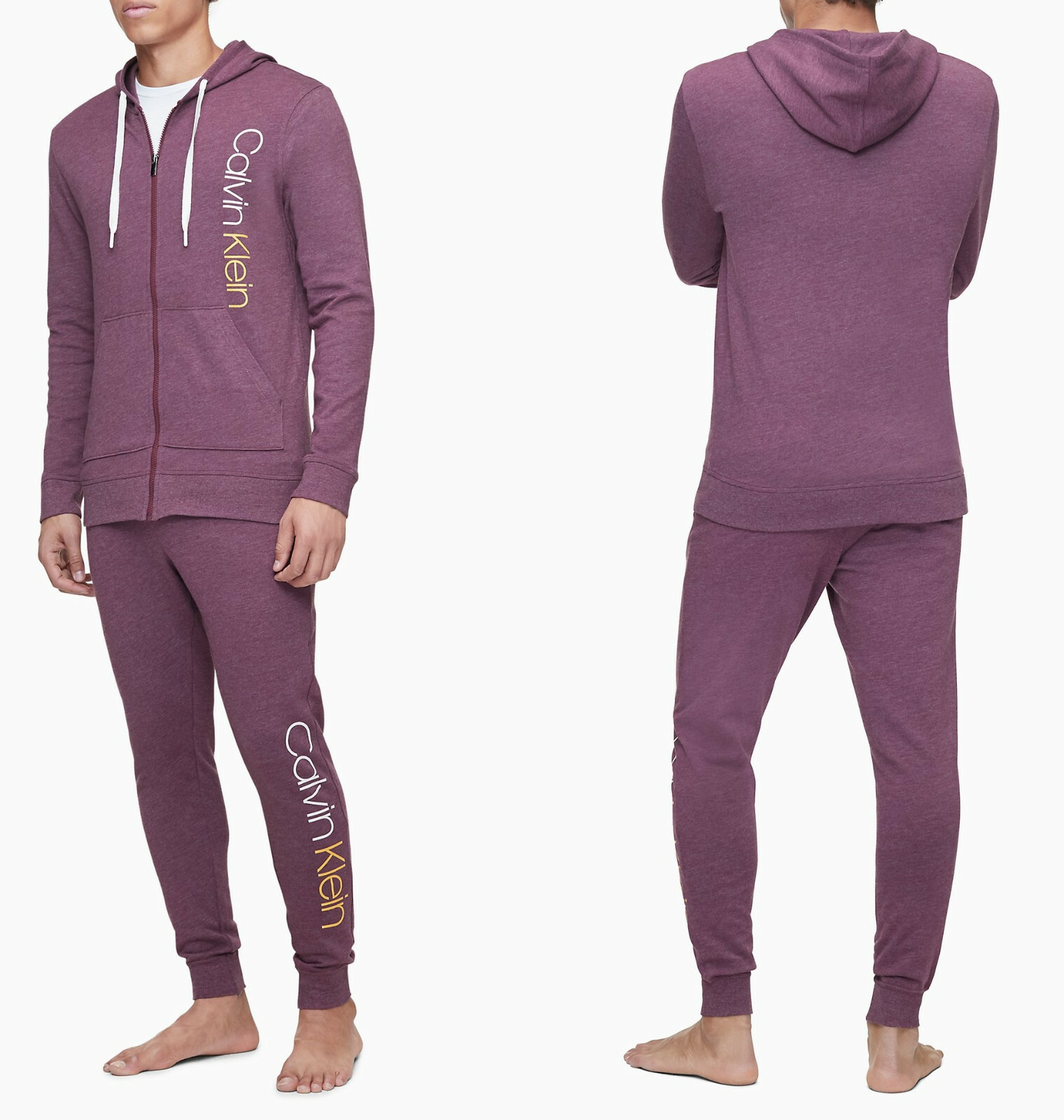 Толстовка на молнии с логотипом Calvin Klein Immerge Phoebe Heather маленькая 8190₽