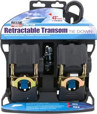 Boat Trailer Retractable Transom Tie Down Boatbuckle Fishing Straps Marine