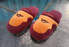 2002 Virginia Tech Hokies College Sports Team Fan Slippers By Comfy Feet:SIZE XL