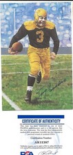 ~TONY CANADEO Signed GOAL LINE ART (GLA) Green Bay Packers 1991 PSA/DNA~