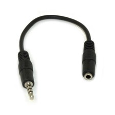 3.5mm AUX TRRS Male to Female CTIA OMTP Swap Adapter Cable 4 Conduct Plug Round