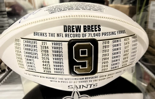 Drew Brees New Orleans Saints Autographed Signed Football