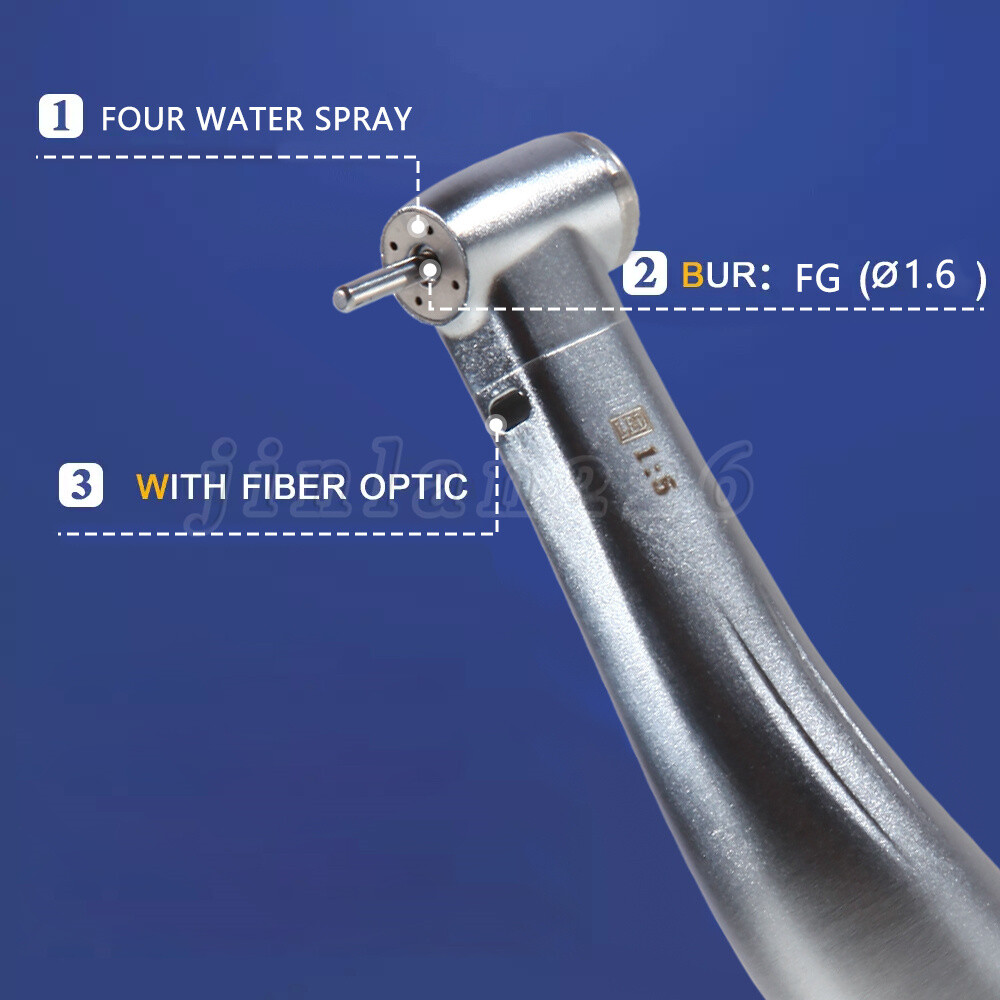 Dental 1:5 Optic LED Contra Angle Increasing Handpiece Fit Dental 1:5 Optic LED Contra Angle Increasing Handpiece Fit