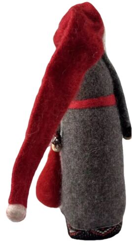 Vintage Ljungstroms Tomte Swedish Sweden Felt Wood Christmas Gnome Figure Lot 4 - Picture 4 of 19