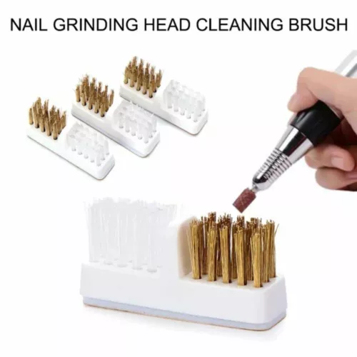 Brush Nail Drill Bit Clean Tool Nail Grinding Head Cleaning Brush Dust Brush .