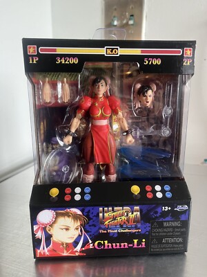 2024 CHUN-LI Player 2 RED Target Exclusive Jada Toys Street Fighter 2 Figure 6 