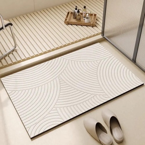 Tappetino Assorbente Diatom Fango, Tappeto da Bagno Antiscivolo, Zerbino WC - Foto 12 di 24