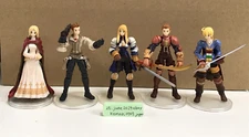 Final Fantasy Trading Arts Tactics Figure with base complete 5 set square enix