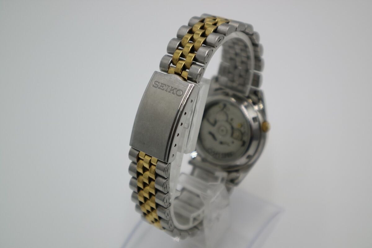 SEIKO 7S26-0500 5 Day Date Automatic Gold Silver Men's Watch SEIKO 7S26-0500 5 Day Date Automatic Gold Silver Men's Watch