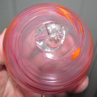 Artisan Hand Blown Swirl Iridescent Witches Ball Christmas Glass Ornament Pink — photo 2