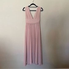 Lulu's Heavenly Hues Blush Maxi Dress Bridesmaid Wedding MOH Guest Prom Formal