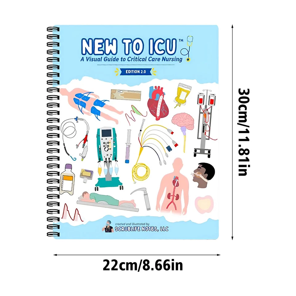 2Books Set New to ICU 2.0: A Visual To Critical Care Nursing 2nd Scrublife Notes - Image 4 of 4