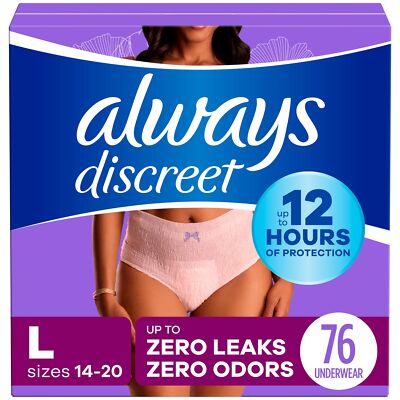 Always Discreet Adult Incontinence Underwear for Women