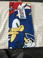 NEW SONIC THE HEDGEHOG KIDS BEACH BATH TOWEL 27X54 SONIC SPEEDY FRIENDS