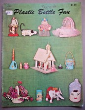 Vintage 1960's Plastic bottle fun craft patterns Christmas decor animals