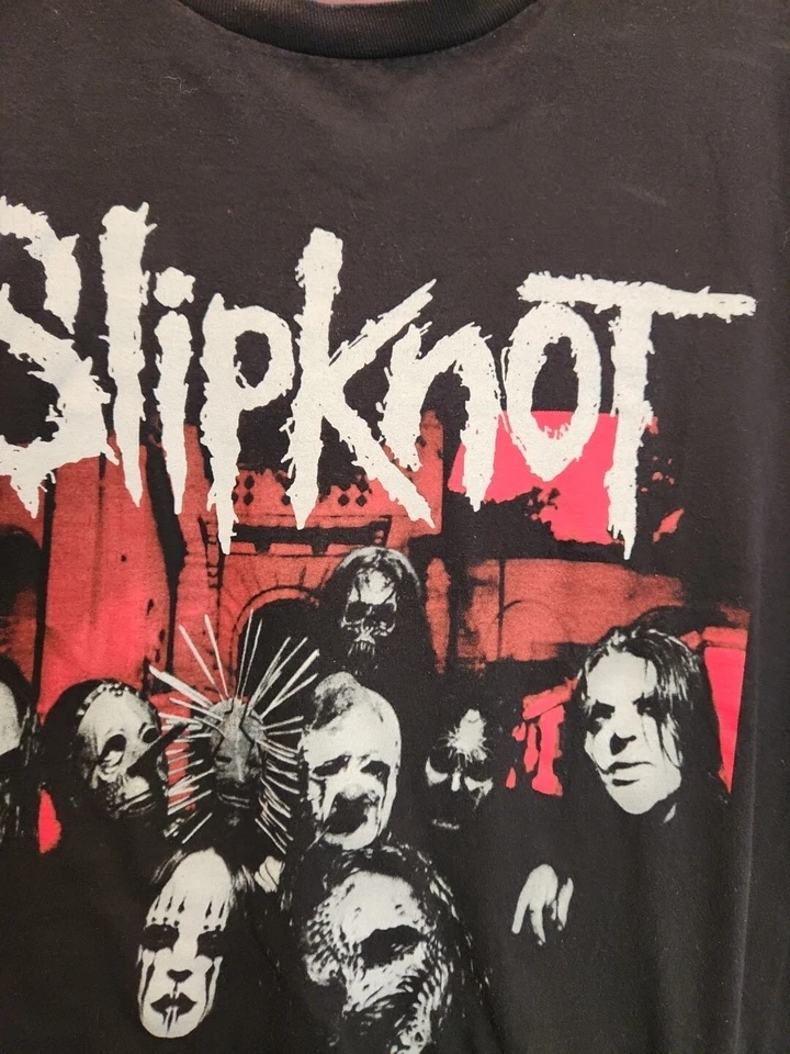 SLIPKNOT SUBLIMINAL VERSES WORLD TOUR 2005 HEAVY METAL CONCERT SHIRT SIZE L - Image 2 of 4