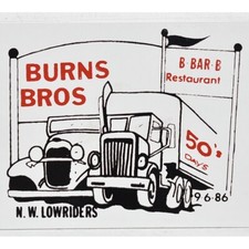 1986 Burns Bros B Bar B Restaurant Car Show Northwest Lowriders Portland Oregon