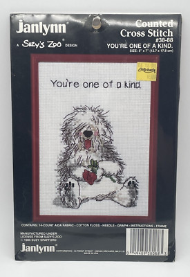 Janlynn - Suzy's Zoo- Counted Cross Stitch kit - You're One of A Kind - # 38-88