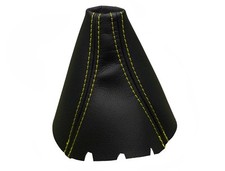 Gelb Faden Echtleder Schaltmanschette Schaltsack Für SEAT TOLEDO 2004-2009