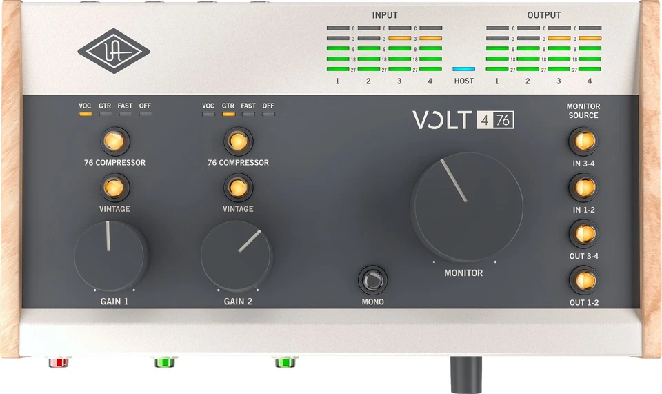 Universal Audio Volt 476 Portable 4x4 USB Type-C Audio/MIDI Interface - Image 2 of 4