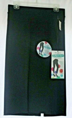 New Boom Boom Jean Curvy Fit Shape Shiftier Business Shirt Black Size 8-10 (M) - Picture 2 of 10