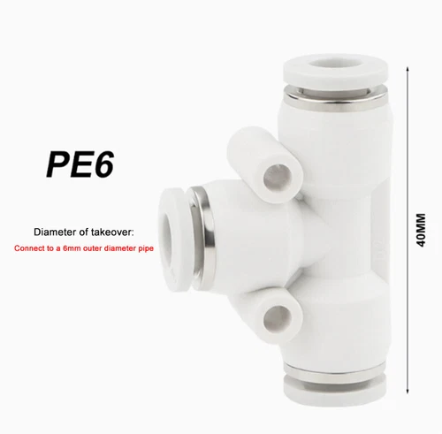 PU/PY/PE Series Tracheal Connector Outer Diameter 4/6/8-16MM For PU/Nylon Hose - Picture 19 of 45