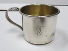SPRING GLORY INTL. - STERLING SILVER CUP - LETTER J- 56.6GR  -  2"  TALL NICE !!