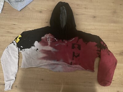 selena gomez Merchandise Losse You To Love Me Tie Dye Crop Hoodie