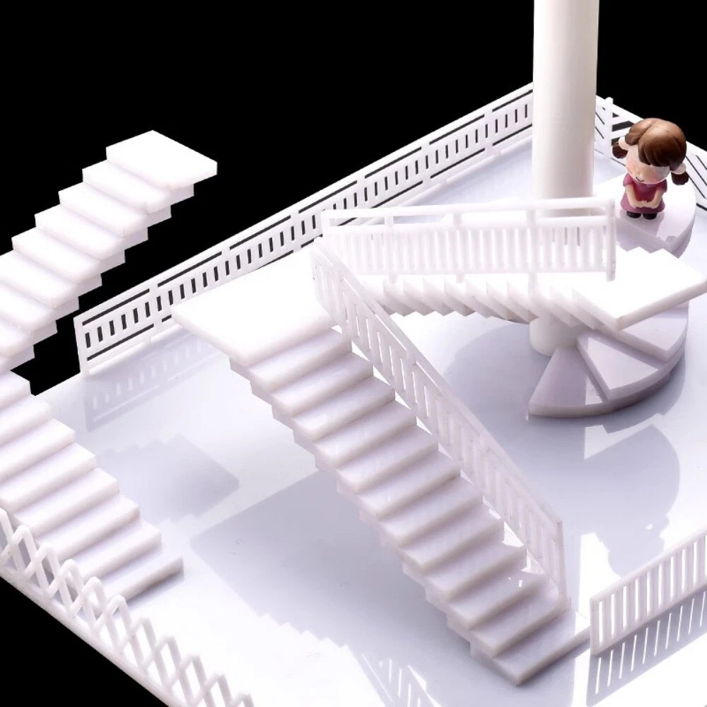 Kit Miniature Escalier Pour Maison De Poupée Houseworks - 12 Pièces, échelle 1/12, Bois, Neuf