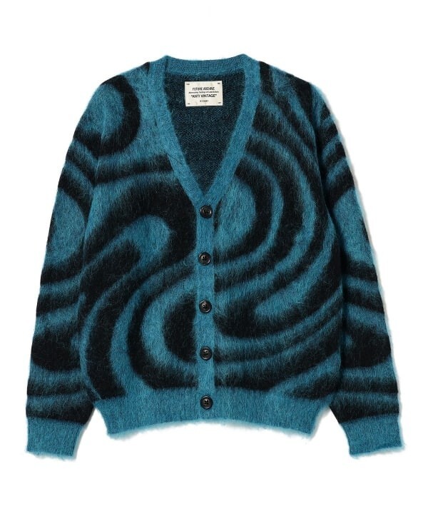 beams × future archive mohair cardigan ASK availability First) BEAMS FUTURE ARCHIVE / MARBLE MOHAIR
