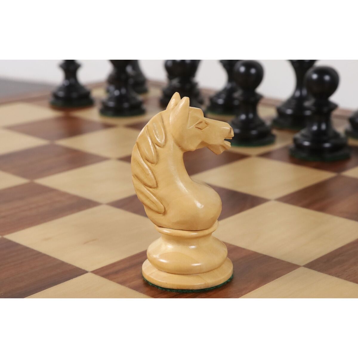 1933 Botvinnik Flohr-I Soviet Golden Rosewood Chess Pieces