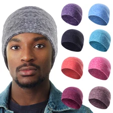 Winter Warm Watch Cap Fleece Beanie Hat Windproof Sports Skull Cap for Men Women