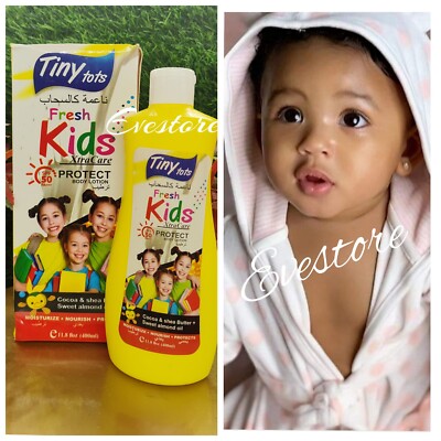2X Fresh  kids & teens Wit Cocoa+Shea Butter moisturizing & glowing body lotion 