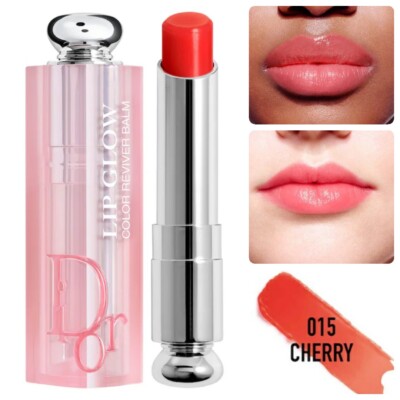 DIOR ADDICT Lip Glow Natural Glow Custom Color Reviving Balm in 015 CHERRY $40