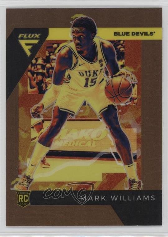 2022 Chronicles Draft Picks Flux Bronze Prizm Mark Williams #17 Rookie RC 0e2x