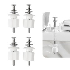 2Pcs Universal Toilet Tank Bolts Nuts, Heavy Duty Toilet Seat Screw Bolt Set, Pr