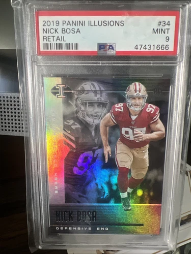 2019 Panini Illusions - Nick Bosa #34 Retail (RC) - Graded PSA 9