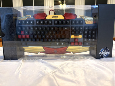 E-Blue Marvel Avengers Gaming USB Floating Keyboard Age of Ultron Ironman 3 K736
