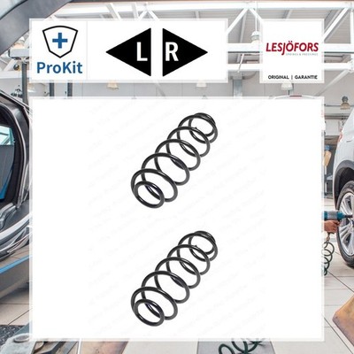 2x ORIGINAL  Lesjöfors Fahrwerksfeder Hinten für Citroën C3 I Peugeot 1007